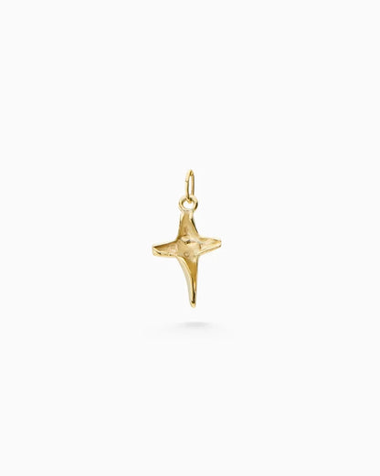 Folded Cross Charm | Gold - Available Now