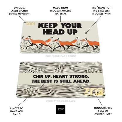 Keep Your Head Up Fox Bracelet