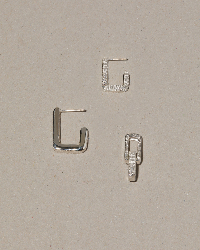 Mini Ember Earring | Silver