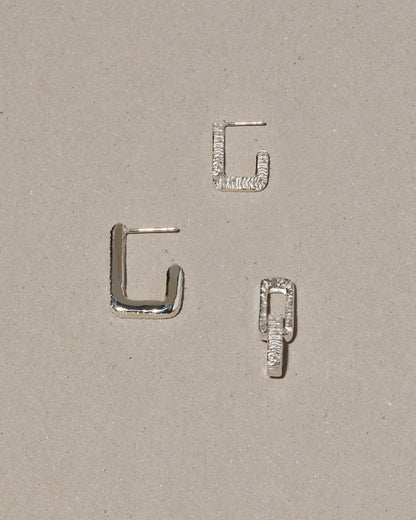 Mini Ember Earring | Silver
