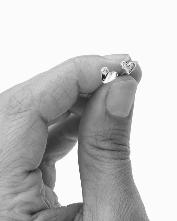 Open Heart Stud | Rose Gold
