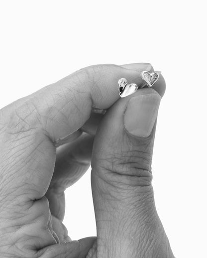Open Heart Stud | Rose Gold