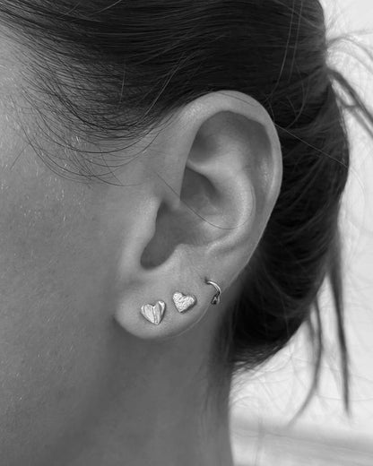 Open Heart Stud | Rose Gold