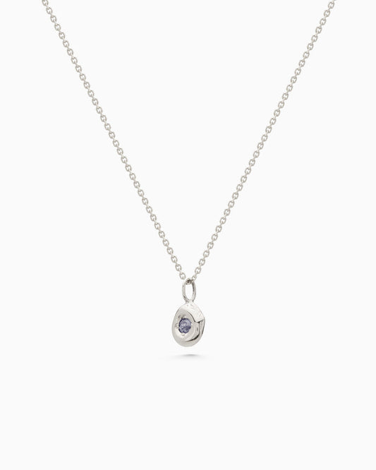 Pebble Stone Drop Pendant | Silver - Available Now