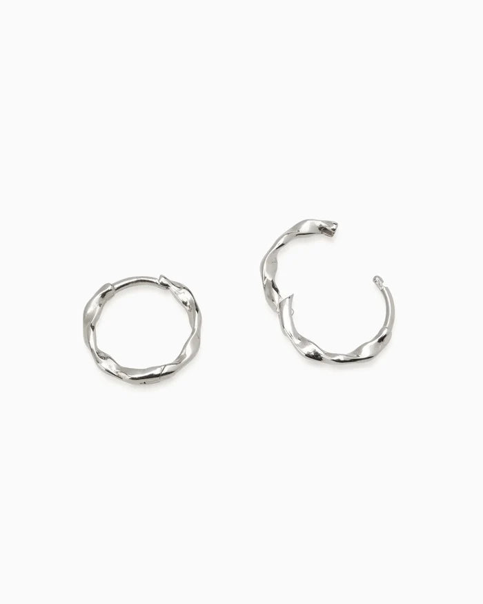 Ribbon Huggie | Silver - Available Now