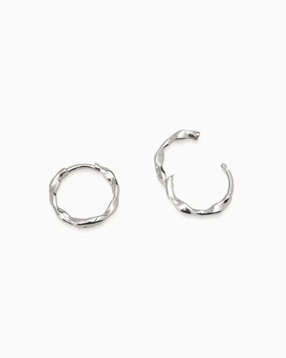 Ribbon Huggie | Silver - Available Now