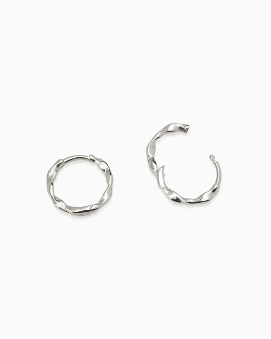 Ribbon Huggie | Silver - Available Now