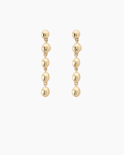 Ripple Drop Earring | Yellow Gold