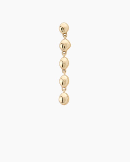 Ripple Drop Earring | Yellow Gold
