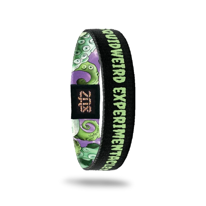 Inside of the band is black and says Squidweird Experimentacles.