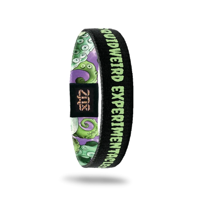 Inside of the band is black and says Squidweird Experimentacles.