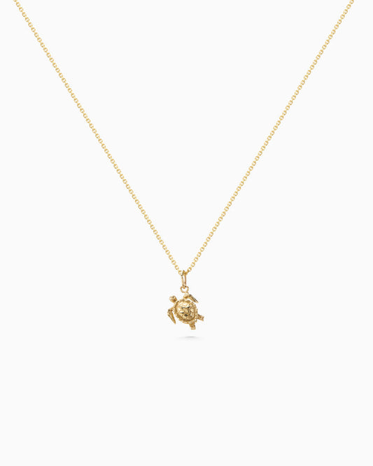 Turtle Pendant | Gold