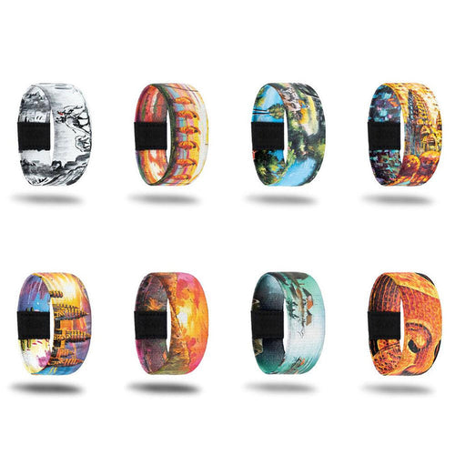 Showing 8 different band s in the same theme.